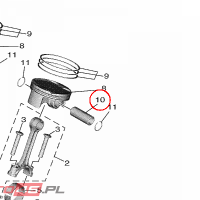 YAMAHA - sworzen toka nr: B1R116330000