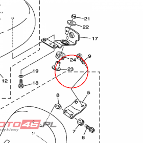 YAMAHA - tulejka nr: 903870900400