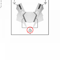 YAMAHA - GRAPHIC SET 1, COWLING nr: B4S2834X0000