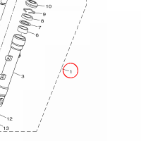 YAMAHA - FRONT FORK ASSY nr: B74F310A0000