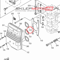 YAMAHA - USZCZELNIACZ nr: 6H3144570200