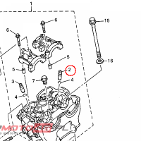 YAMAHA - PROWADNICA ZAWORU nr: 5BE111331000