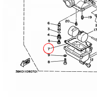 YAMAHA - GASKET, FLOAT CHAMBER nr: 353141840000