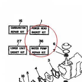 YAMAHA - ZESTAW NAPR. POMPY nr: 6G1W00780100