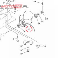 YAMAHA - SRUBA NAPEDOWA nr: 69W459580000