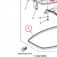 YAMAHA - SEAL nr: 65W426150100