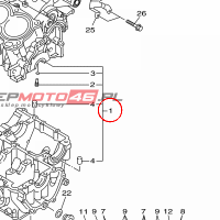 YAMAHA - CRANKCASE ASSY				 nr: 20S151000900