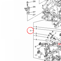 YAMAHA - CRANKCASE ASSY				 nr: 23P151000900