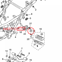 YAMAHA - sprezyna nr: 905011500100