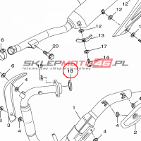 YAMAHA - uszczelka r. wyd. nr: 1S7E46130000