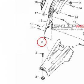 YAMAHA - zatrzask nr: 902690600100