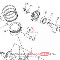 YAMAHA - sworzen toka nr: 5VK116330000