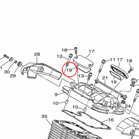 YAMAHA - GASKET, CYLINDER HEAD SIDE nr: 3D8111960000