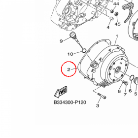 YAMAHA - uszczelka nr: 3D8154510000