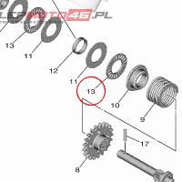 YAMAHA - PODKLADKA nr: 933402150500