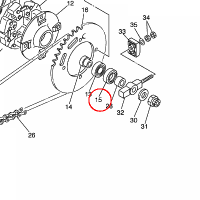 YAMAHA - simmering nr: 931063002900