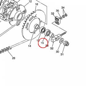 YAMAHA - simmering nr: 931063002900