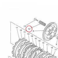 YAMAHA - SPRING, COMPRESSION nr: 9050126X0000