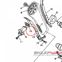 YAMAHA - GASKET,TENSNR CASE				 nr: 3BT122130000