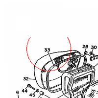 YAMAHA - USZCZELNIACZ nr: 42X144520000