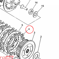 YAMAHA - tarcza sprzegla nr: 5Y1163210000