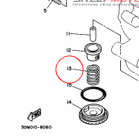 YAMAHA - sprezyna nr: 905011857600