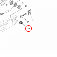 NUT, FLANGE (4PT) (nr: 956041620000)