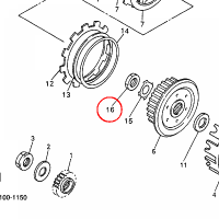 YAMAHA - NUT nr: 901702032700