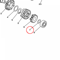 YAMAHA - podkladka nr: 902011216600