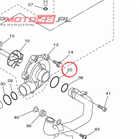 YAMAHA - uszczelniacz nr: 93210357A200