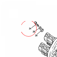 YAMAHA - BOLT,WITH WASHER				 nr: 901190621800