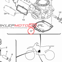 YAMAHA - uszczelka cylindra nr: 5UP113510000