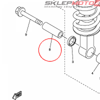 YAMAHA - tulejka nr: 903871012B00