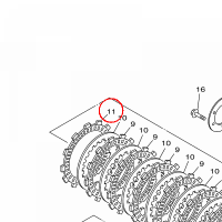 YAMAHA - PLATE, FRICTION				 nr: 5YU163210000