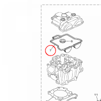 YAMAHA - GASKET, HEAD COVER 1				 nr: 1SM111930000