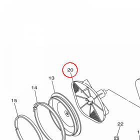 YAMAHA - PROWADNICA nr: 5BE144581000