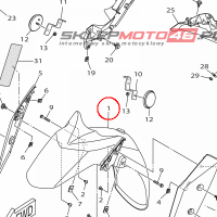 YAMAHA - blotnik nr: B74F15110000