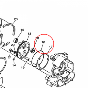 YAMAHA - OSZCZELNIACZ nr: 93211077A500