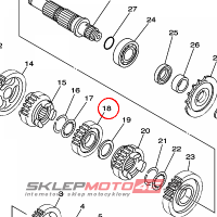 YAMAHA - KOLO ZEBATE nr: 5BF172310000