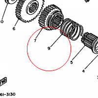 YAMAHA - sprezyna nr: 905011563600