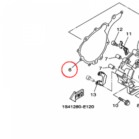 YAMAHA - uszczelka nr: 1S4E54510000