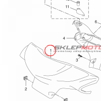 YAMAHA - oslona plastik. nr: 5C3F614300P7