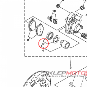 YAMAHA - uszcelniacze, kompl. nr: 34XW00470000