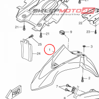 YAMAHA - blotnik nr: 22BF15113000