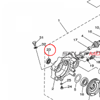 YAMAHA - SEAL,OIL 1 nr: 3B4461630000