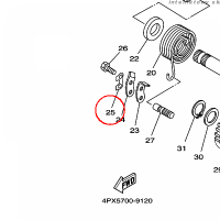 YAMAHA - PODKLADKA nr: 214156860000