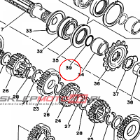 YAMAHA - uszczelniacz nr: 932102229800