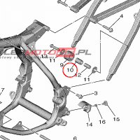 YAMAHA - TULEJKA nr: 4V4221840000