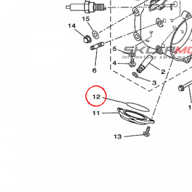 YAMAHA - uszczelniacz nr: 9321057X0000