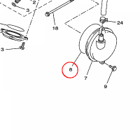 YAMAHA - uszczelniacz nr: 9321092X0000